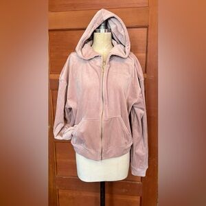 Express velour Mauve Teddy Jacket